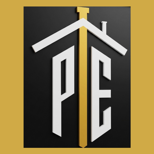 PE Construções Logo